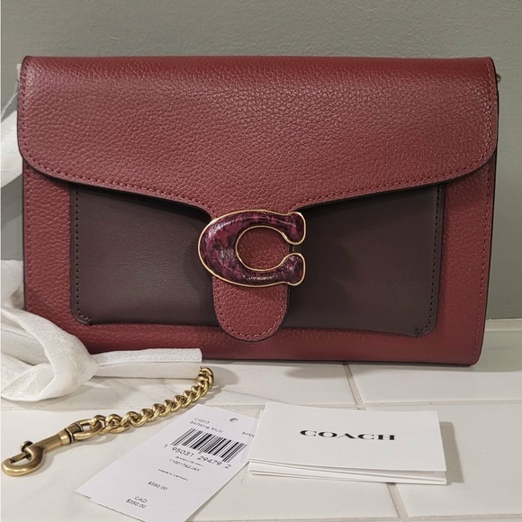 🍷✨ Coach Tabby Crossbody Bag – Port Wine Multi • Iconic Coach “C” Hardware ✨🍷 - Picture 2 of 14